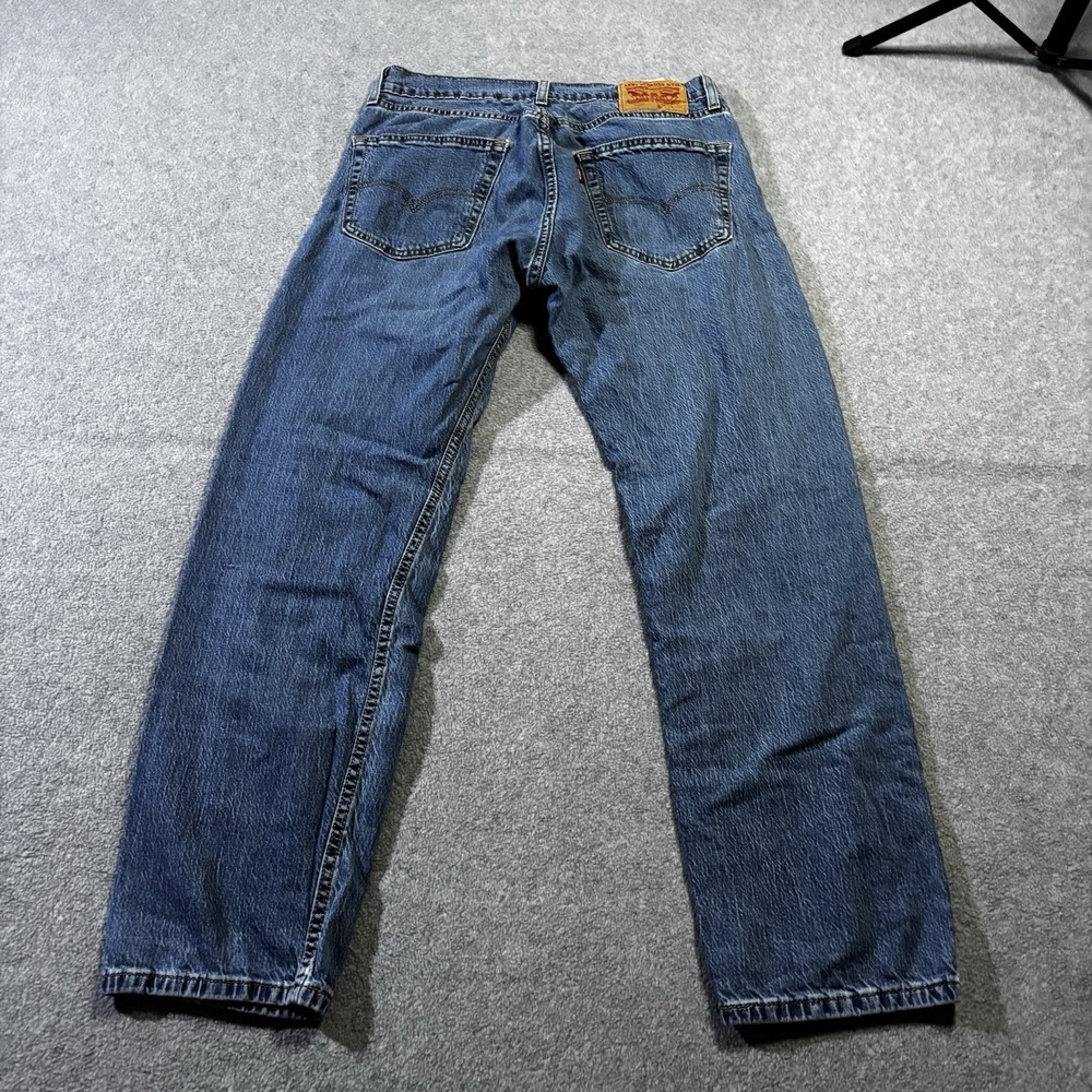 Levi's 505 Regular Straight Jeans Men's Medium Wash Blue Denim Actual 29x28.5
